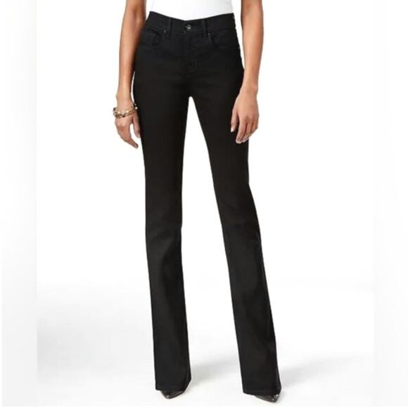 Style & Co Black Boot Leg Denim Jean Bootcut High Rise Classic Stretch Fit 12 - Picture 13 of 14